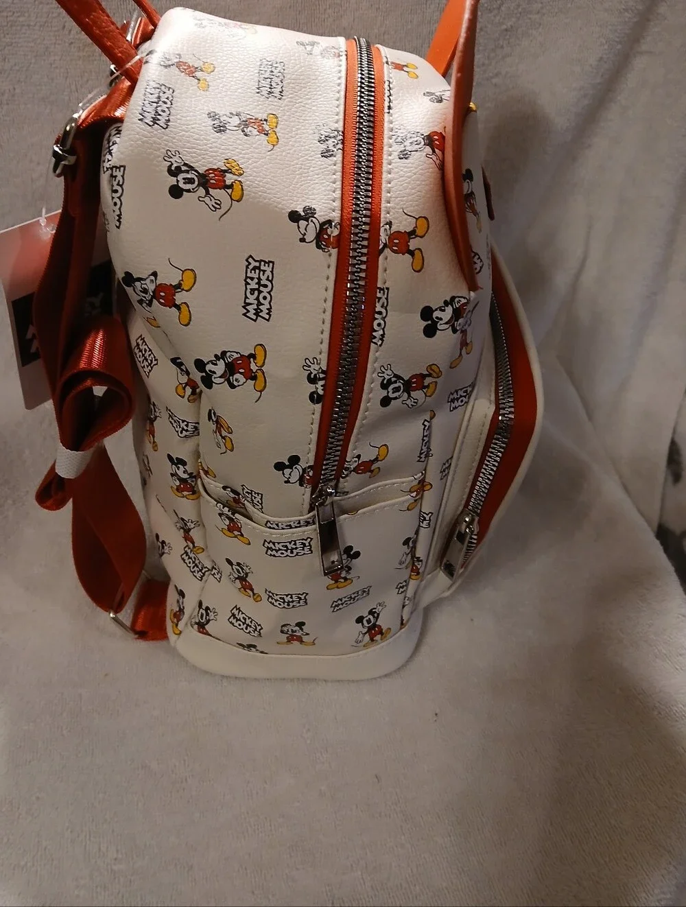 Disney NWT White & Red Mickey Mouse Backpack